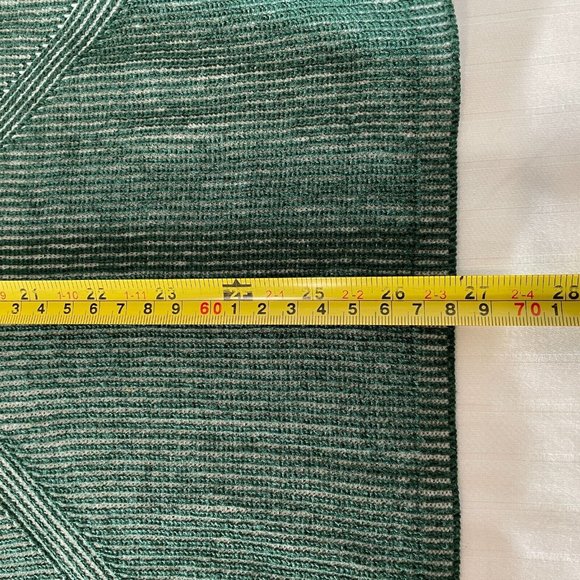 Two By Vince Camuto Green White Cable Knit Sweater Size Large - Picture 4 of 6